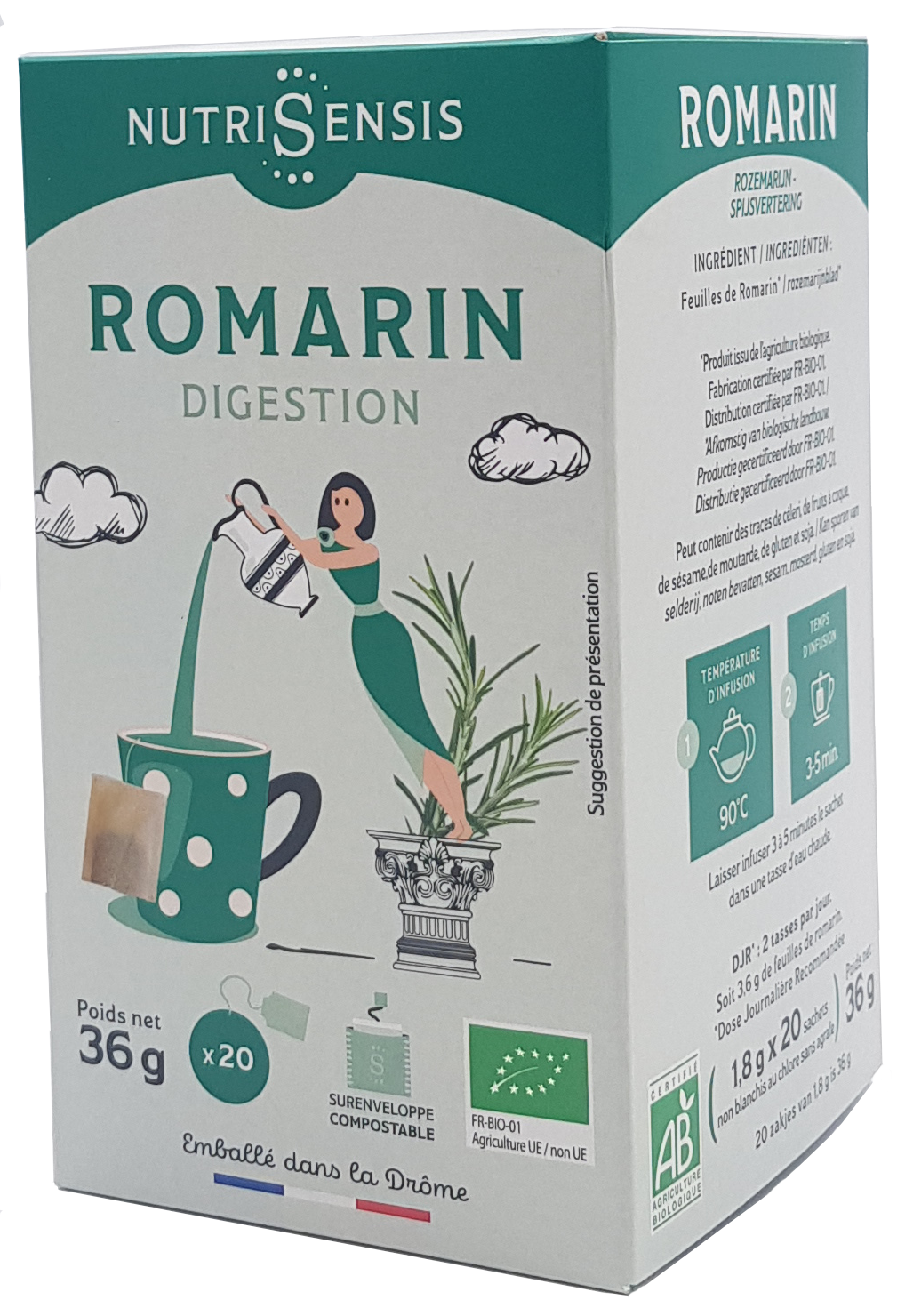 Nutrisensis - Wholesale Retailer Display - Food & Drink - NUTRISENSIS - Display of 120 boxes of BIO infusions5