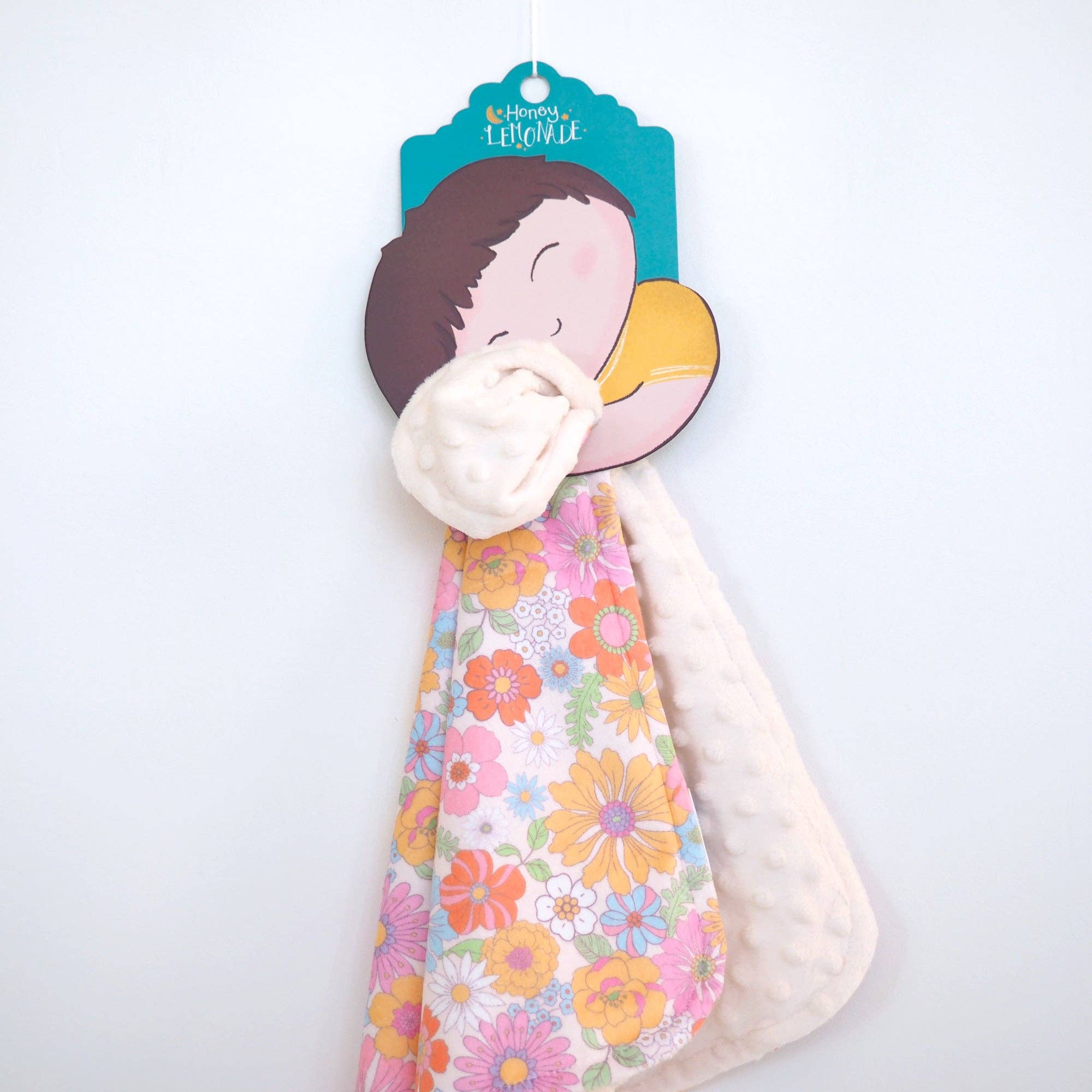 Honey Lemonade- Minky Baby Blankets and Gifts - Wholesale Bedding Blanket - Kids & Baby - Mini Minky - Retro Floral3