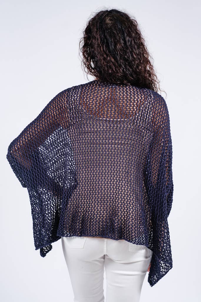 TINA Stephens Italy/Tees By Tina - Wholesale Knit Top - Women's - Lennox Open Knit Topper (BLS133)5