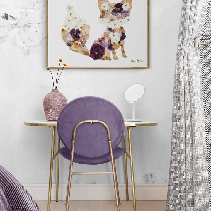 Oxeye Floral Co. - Wholesale Art Print - "Francie" Fox Print | Pressed Flower Art1