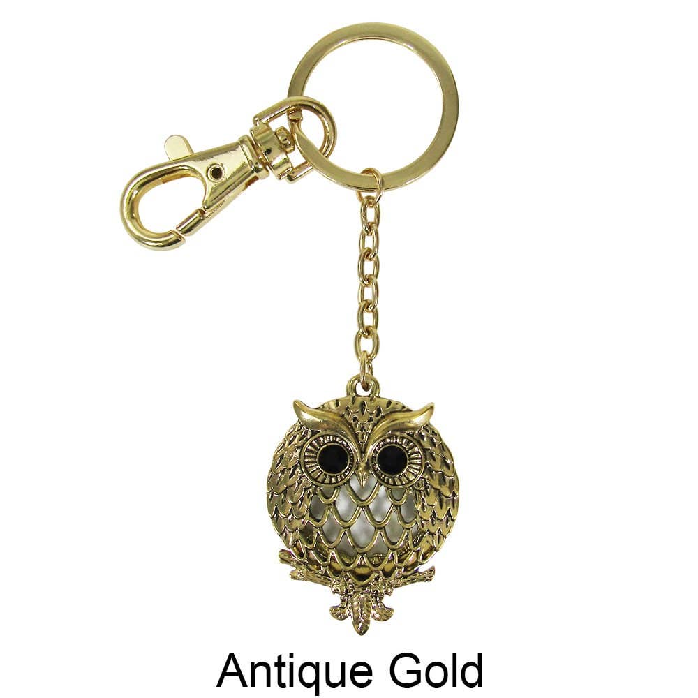 TheTizana - Wholesale Keychain - Women's - Owl 6 Times Magnifier Magnifying Glass Top Sliding Magnet0