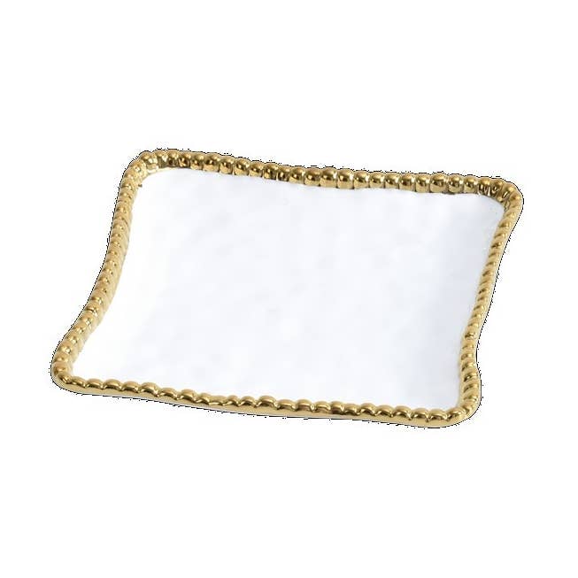 Piatto da antipasti/dessert Golden Salerno Square 16,5 cm per la vendita all'ingrosso da parte di Pampa Bay