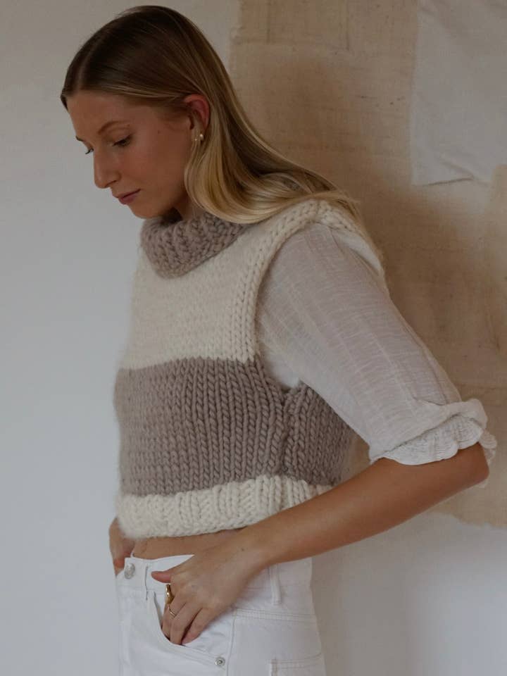 Chaleco de punto atemporal para venta al por mayor de PETITES REVERIES