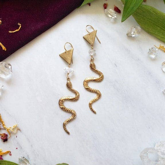 Dreamers of Dreams - Venta al por mayor Pendientes colgantes - Pendientes de Oro del Año de la Serpiente1