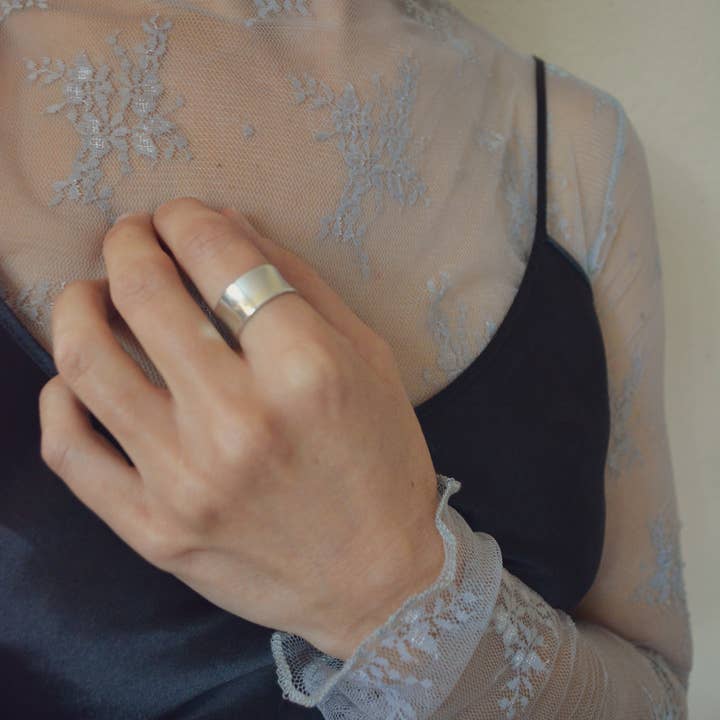 Gem & Blue - Wholesale Band/Stacked Ring - Recurve Ring