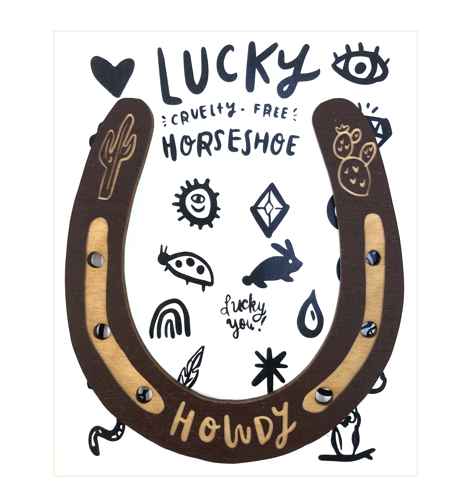 SnowMade - Wholesale Wall Accent - Lucky Horseshoe Wall Art1