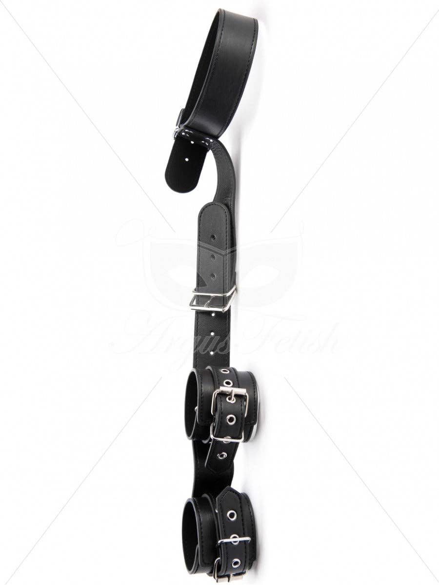 Kinky Pleasure - Wholesale Sex Toy - Argus Luxury Bondage Collar and Handcuffs - Bondage Binding Set - AF 0010352