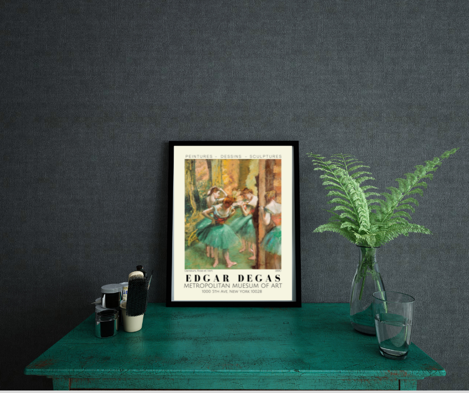 Magnifique Hearts - Wholesale Art Print - Prints of Art by Degas, Beautiful Ballerinas, Ballet, 8x102