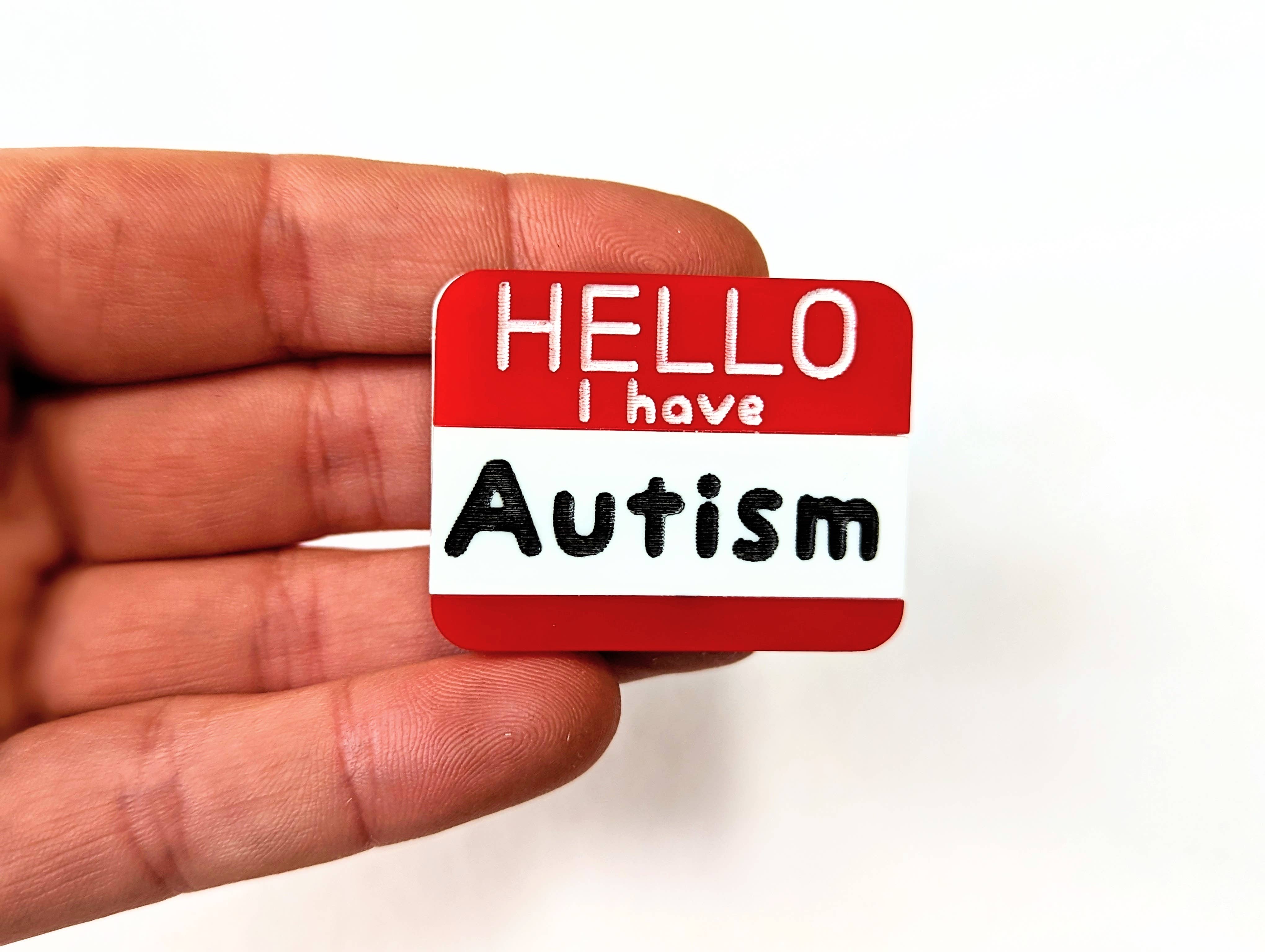 Chikai Shop – alfinete de lapela por atacado – Alfinete em acrílico Neurodivergente Personalizado7