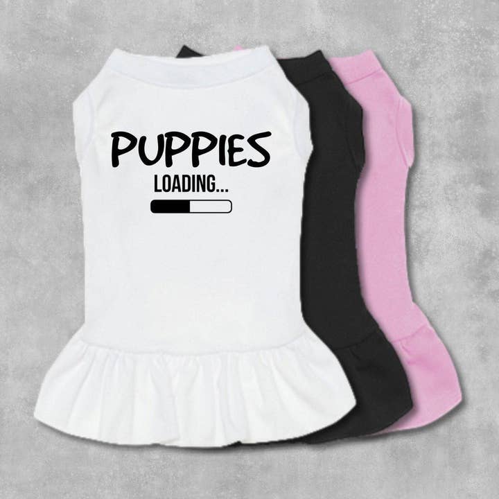 Puppies Loading Designer Dog Dress for Small Dogs for wholesale by The Honest Dog Company