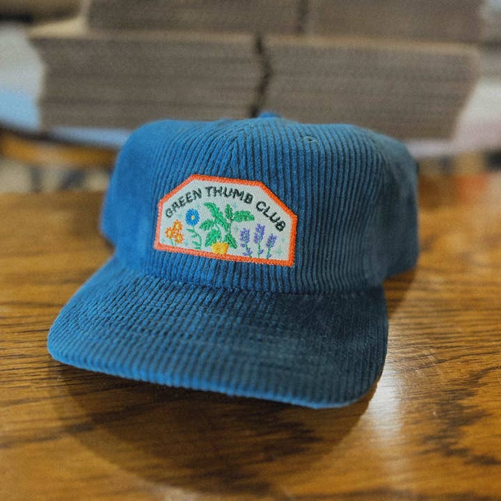 The Space Bureau - Wholesale Baseball Cap - Unisex - Green Thumb Club Corduroy Hat