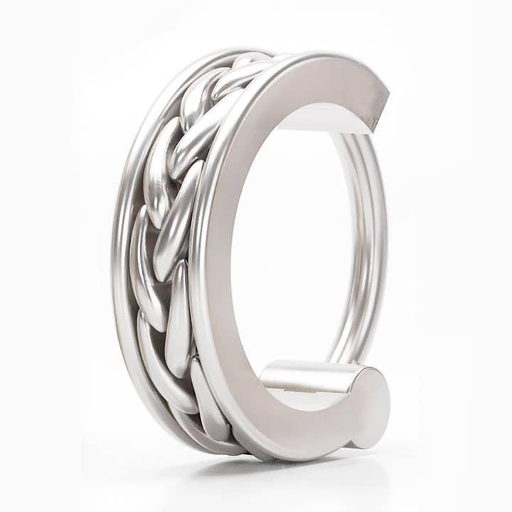 Solid Gold Braid Clicker Hoop for wholesale by Umanative Design