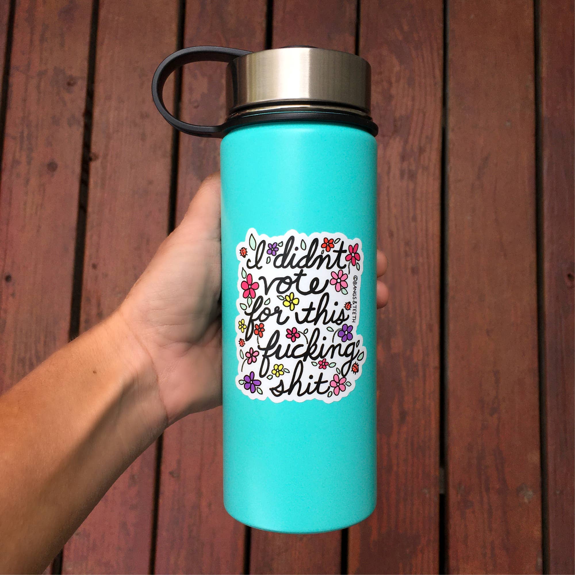 Bangs & Teeth - Wholesale Sticker - I Didn't Vote For This, Trump sticker, political sticker1