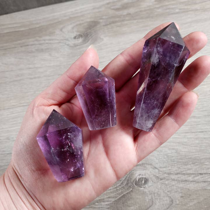 Keystone Crystals – wholesale Andlig sten/kristall – Ametistdiamantobelisk – Kristalltorn