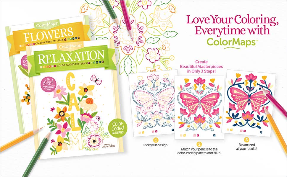 Better Day Books – Engroshandel Malebog - Voksen – ColorMaps™ Afslapning9