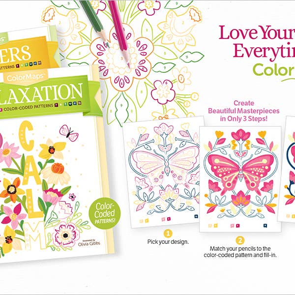 Better Day Books - Wholesale Colouring book – Adult - ColorMaps™ Relaxation9