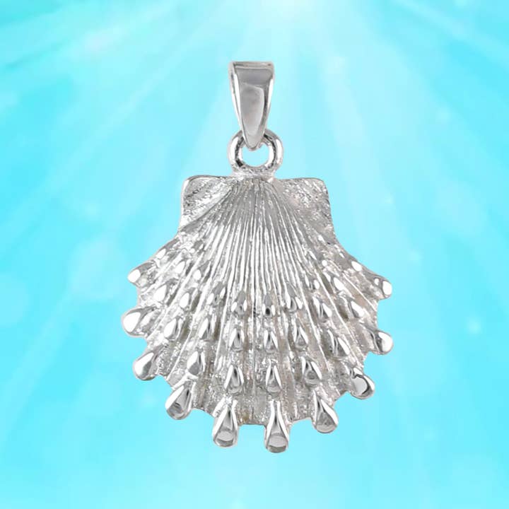 Paradise Treasures Jewelry – wholesale Individual charm/pendant – Hawaiian Seashell Pendant, Sterling Silver Sea Shell Pendant, Hawaiian Jewelry Christmas Present, Anniversary Gift Birthday Gift1
