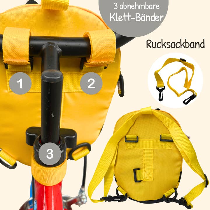 HECKBO - Wholesale Backpack - Kids - 2 in 1 Bicycle Bag & Backpack - Bee2
