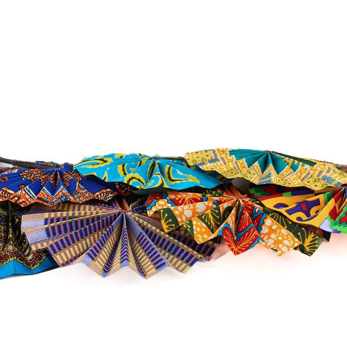 Gitzell FairTrade - Wholesale Handheld Folding Fan - Fan, handheld folding