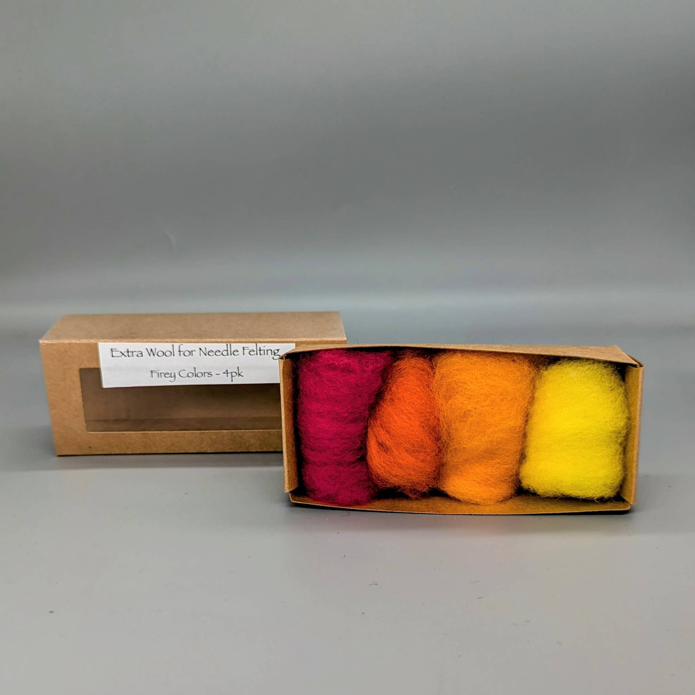 Wooliza Fiber Arts – wholesale Craft supplies – Small Size - Extra Wool Color Box- Five Color Options6