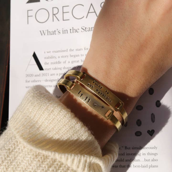 Stone Cooper - Wholesale Cuff Bracelet - Custom Expression Stamped Clip-Cuff Brass Bracelet7