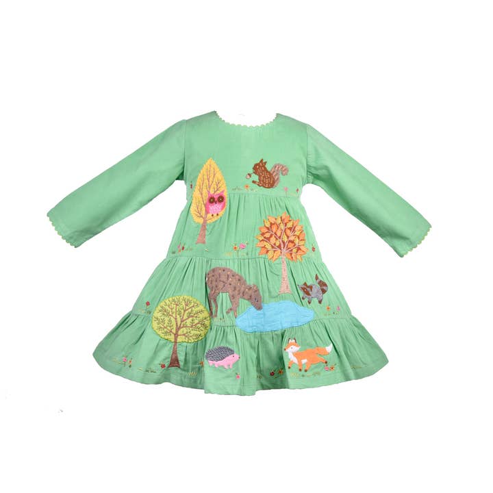 Cotton Kids - Wholesale Dress - Kids - Woodlands Emb Dress