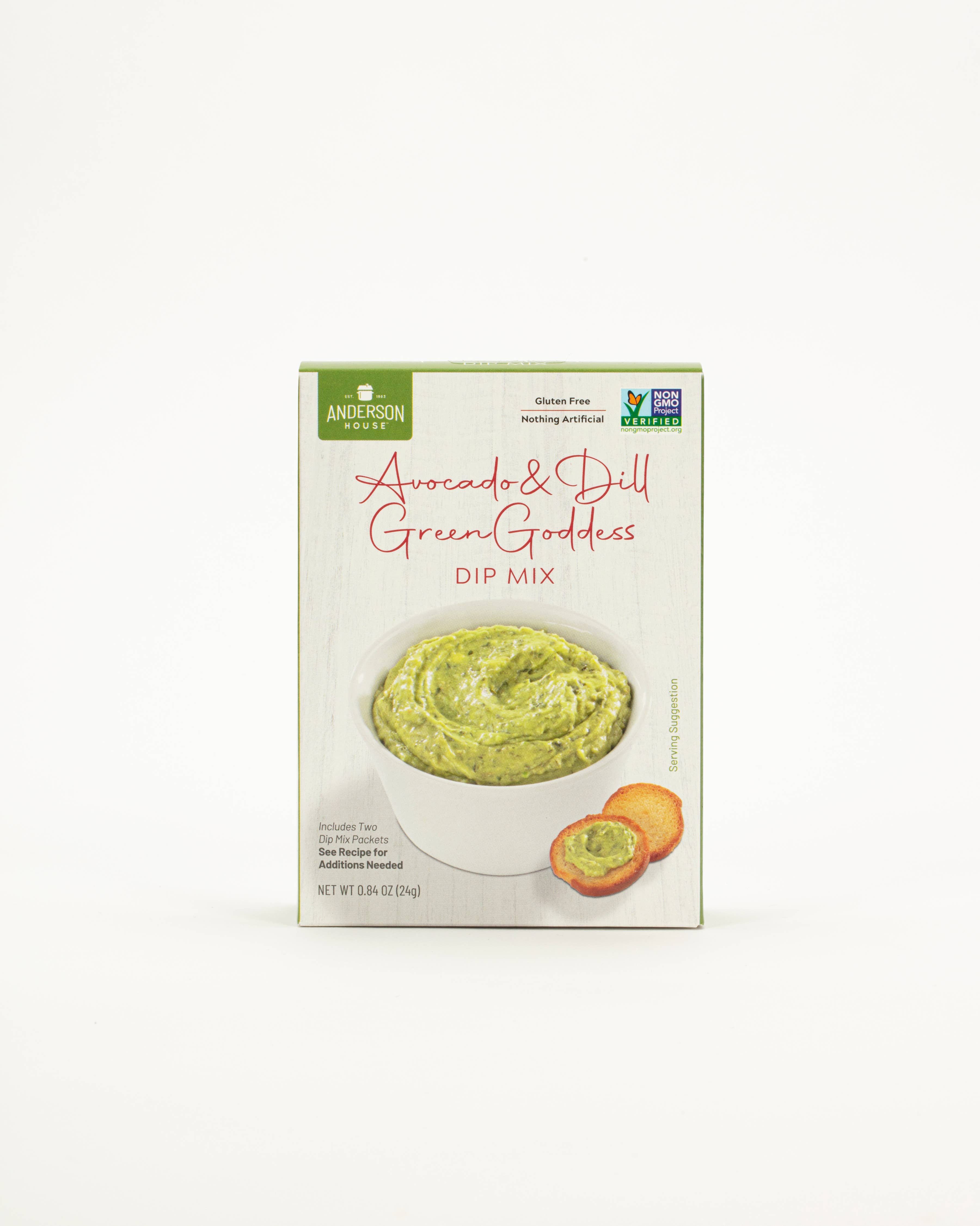 Anderson House | Frontier Soups - Wholesale Dip - Avocado & Dill Green Goddess Dip Mix