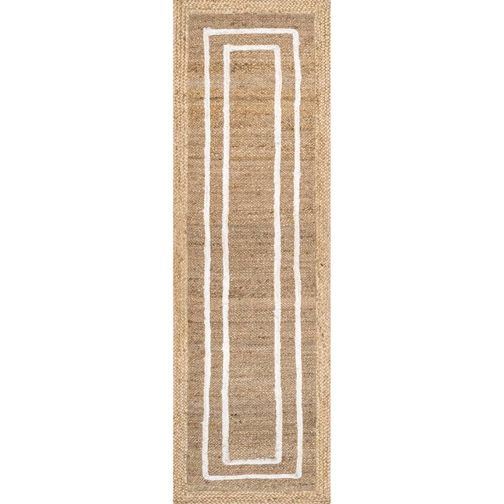 Ivory Elemore Geometric Jute Area Rug for wholesale on Faire