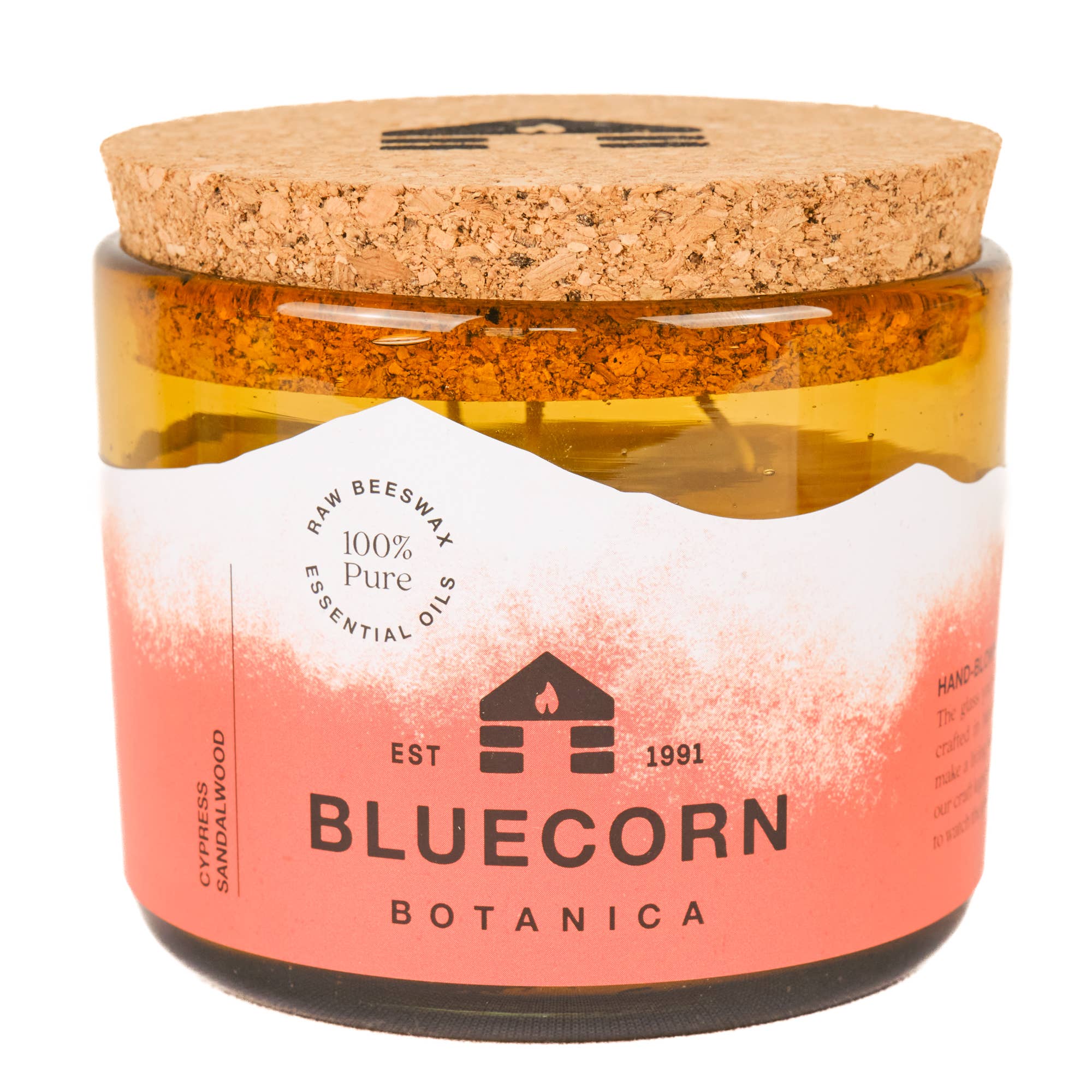 Bluecorn Candles - Wholesale Jar/Filled Candle - Scented Beeswax Candles - Pure Essential Oils - Blown Glass Holders6