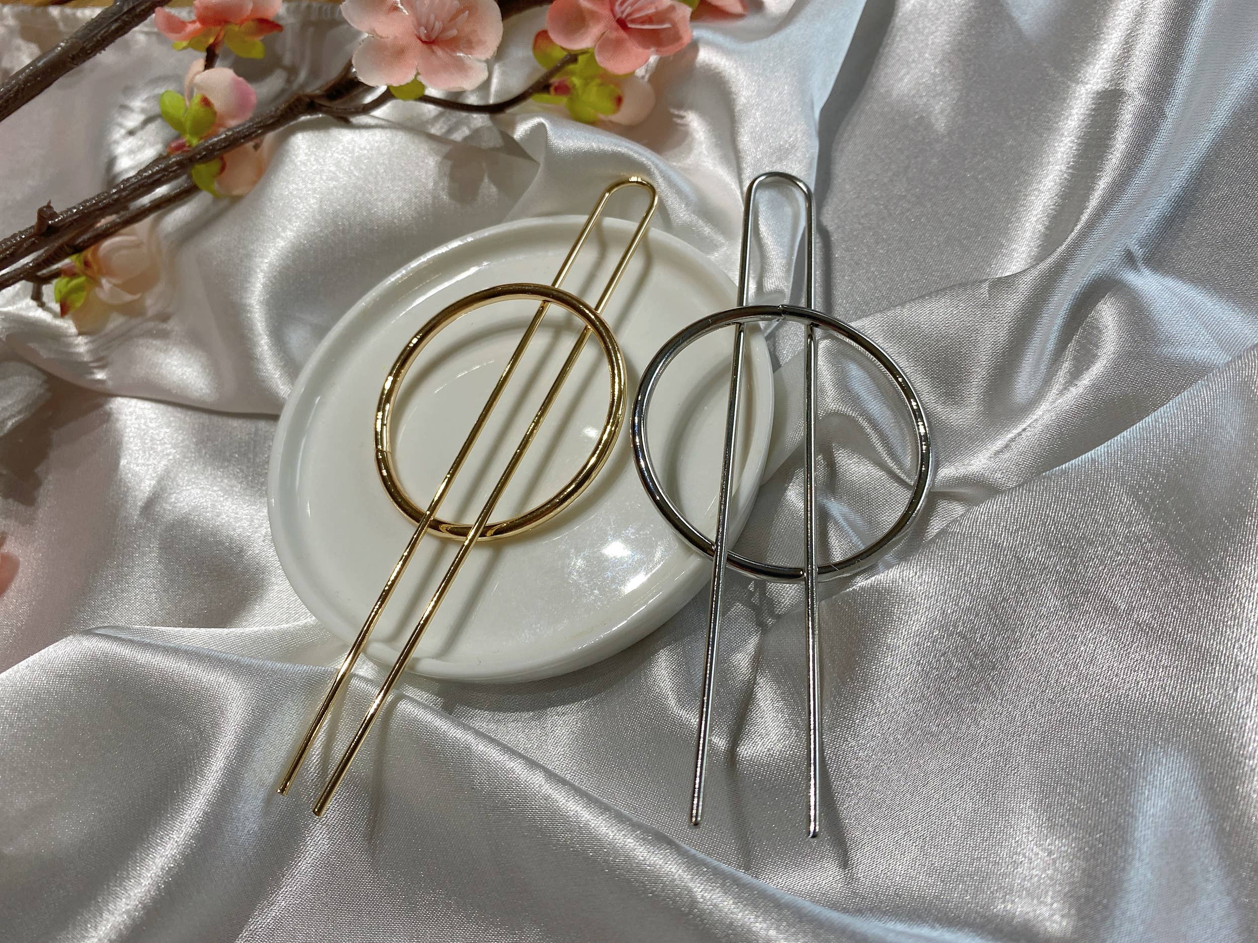 LadyJuneAccessories - Wholesale Hair Clip - Women's - Minimalist brass hair clip,French U pin,hair slide,hair fork5