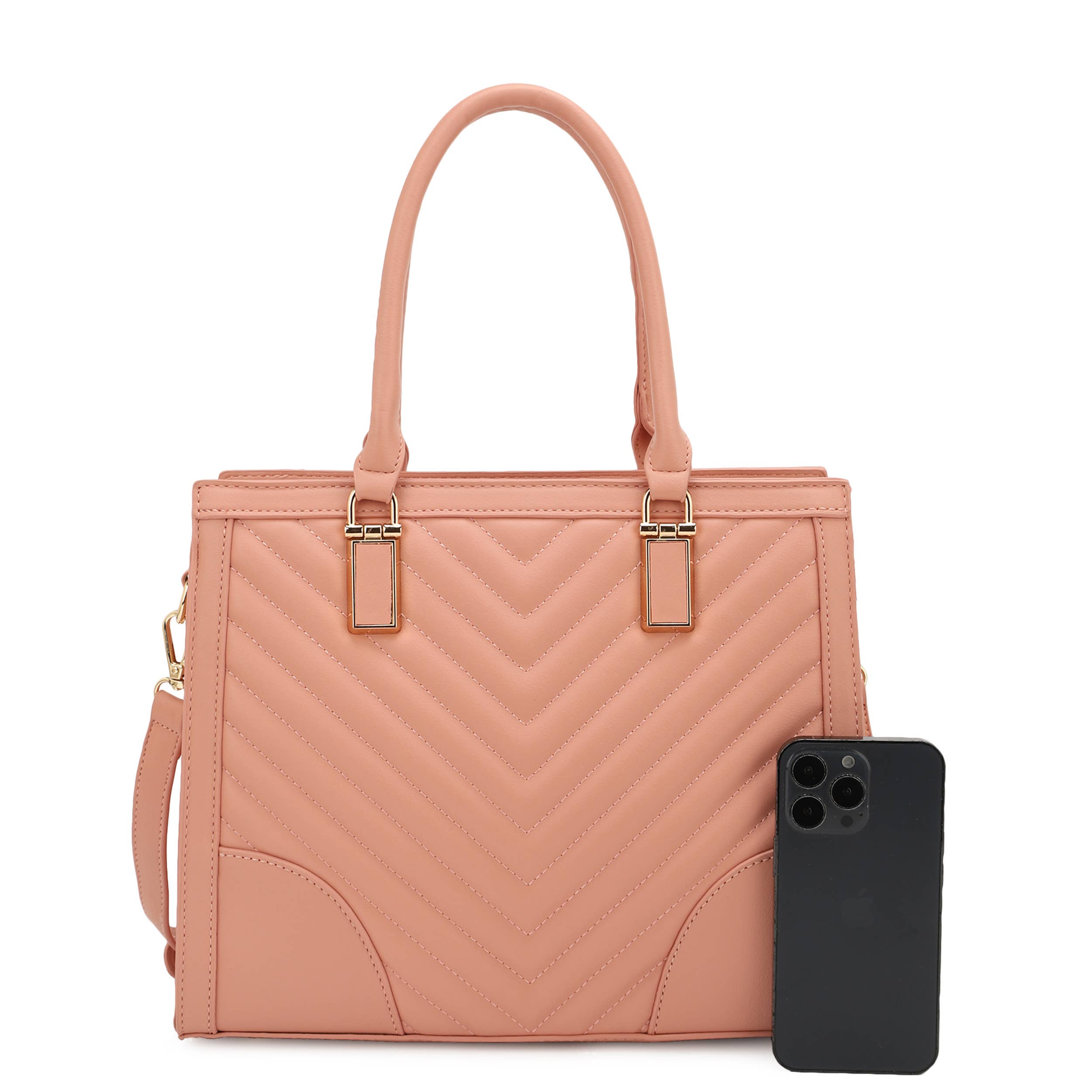 KAYLA+AVA - Wholesale Satchel - Women's - ATHENA CHEVRON SATCHEL15