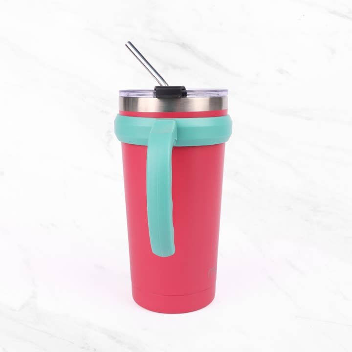 Myga – wholesale Insulated mug/tumbler – CAPRI Insulated Coffee Cup with metal straw5