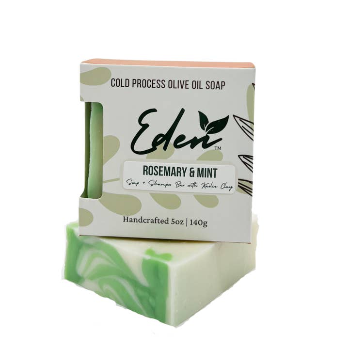Seifen- und Shampoo-Bar - Rosemary & Mint für den Großhandel von Eden Daily Essentials