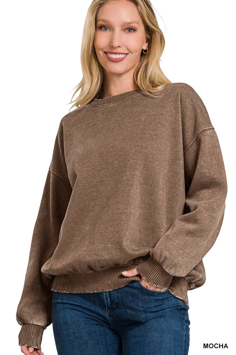 42POPS – Sweatshirt - Mulher por atacado – ',.._ Sweatshirt de Lã Polar Snow Wash7