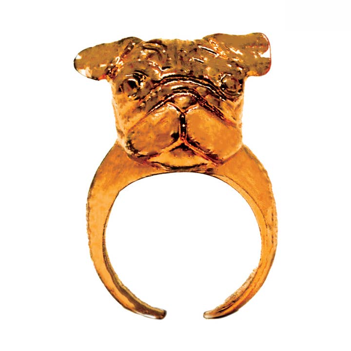Rose Gold Pug Ring for wholesale by MONVATOO London