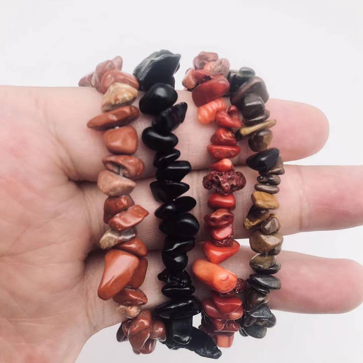 Mio Queena - Wholesale Beaded bracelet - Women Natural Crystal Irregular Stone Bracelet - CS23