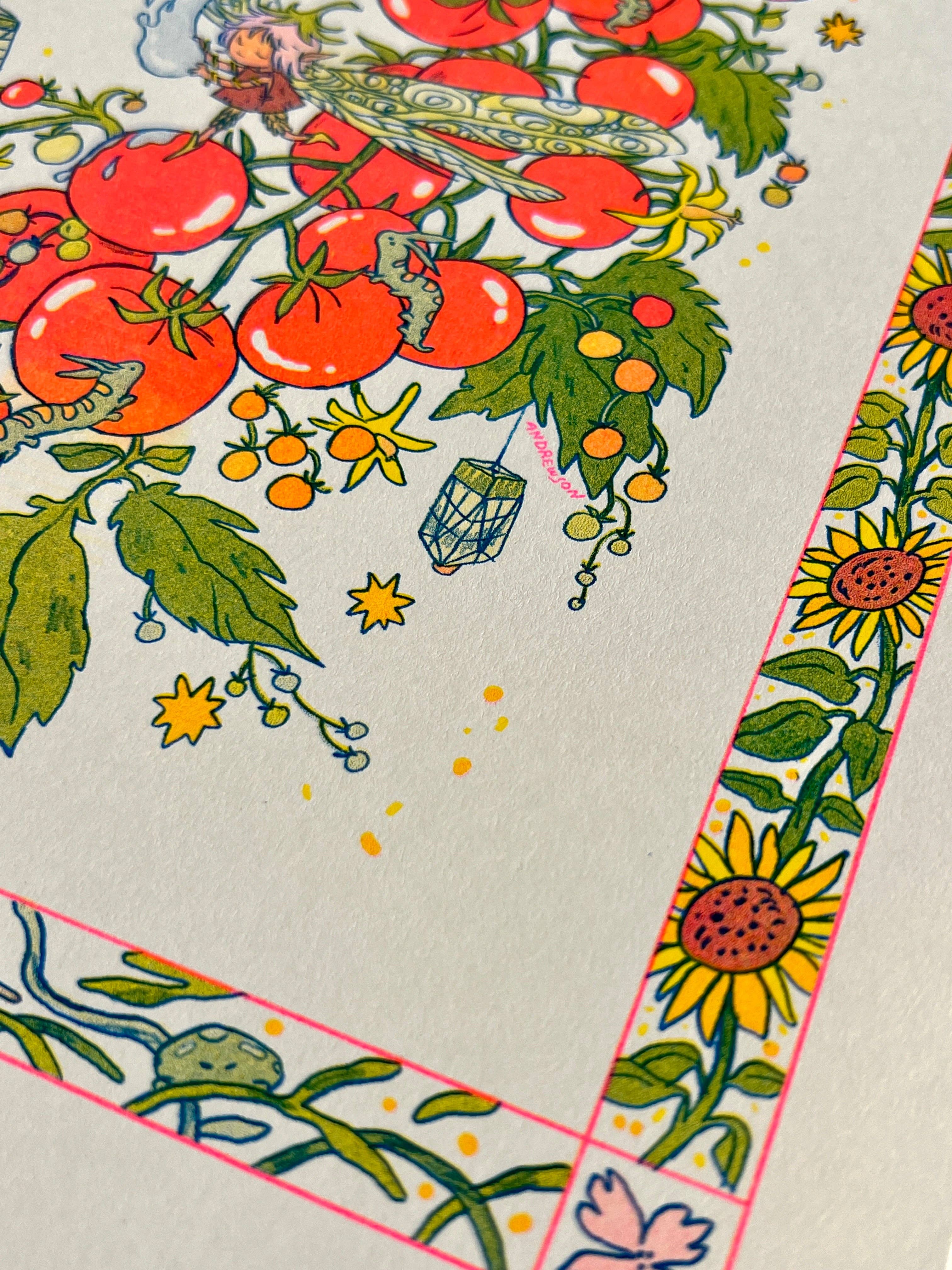 Natalie Andrewson - Vendita all'ingrosso Stampa artistica - Stampa Sunflower Fairy Riso12