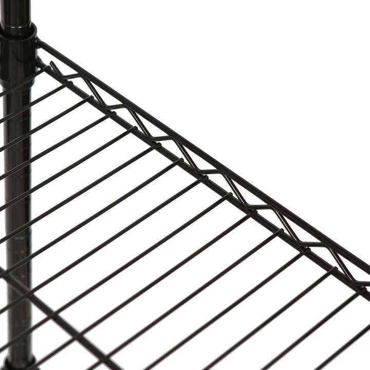Rinkit Ltd - Wholesale Free Standing Shelf - Adjustable Wire Shelving Unit - Black - By Harbour Housewares