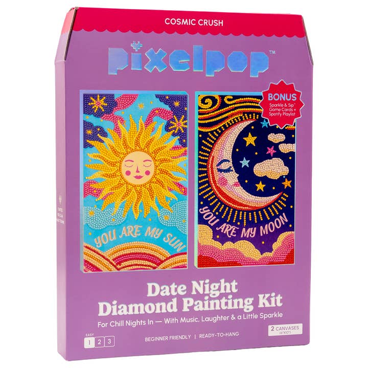 PixelPop™ Diamond Art — Date Night Edition — Cosmic Crush for wholesale by House of Party