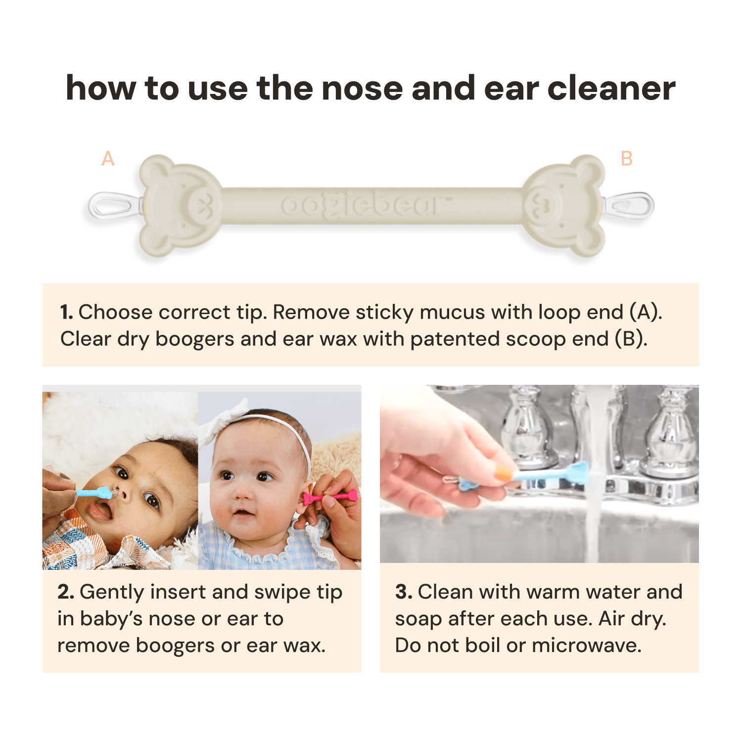 oogiebear - Wholesale Nasal Aspirator - Kids & Baby - oogiebear baby nose and ear cleaning kit8