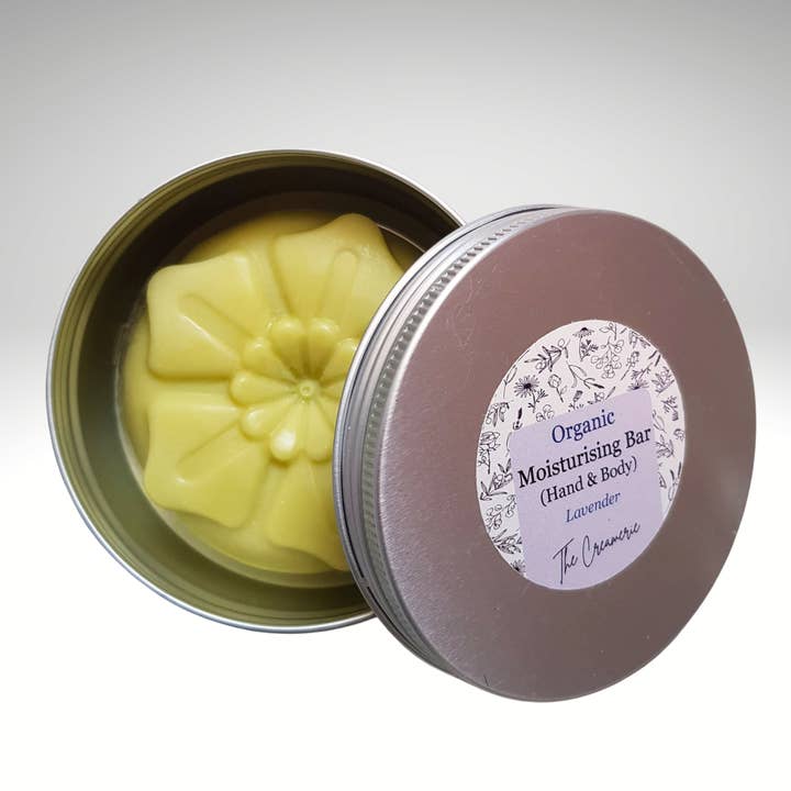 Organic Body Moisturising Bar, Lavender for wholesale by The Creamerie