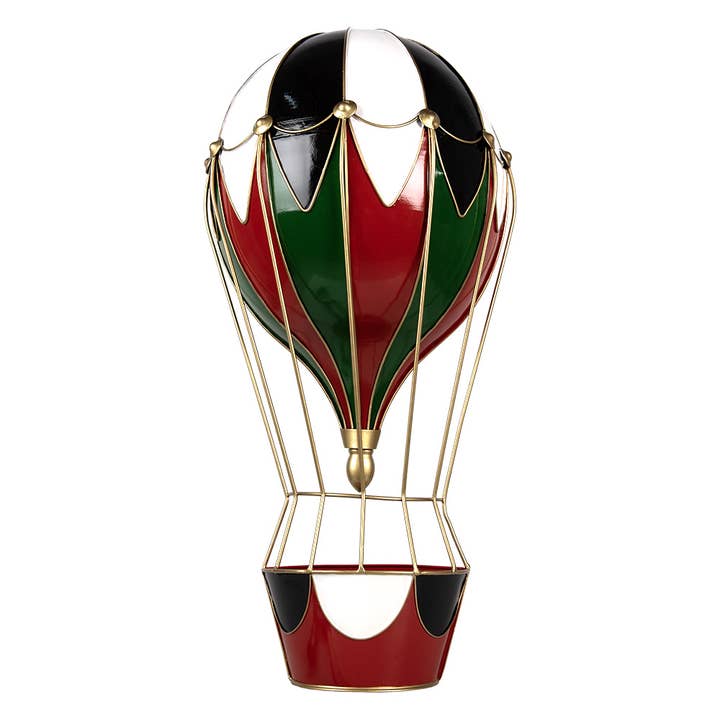 5Y1260 Christmas Decoration Hot Air Balloon 31x16x63 Red for wholesale by Clayre & Eef