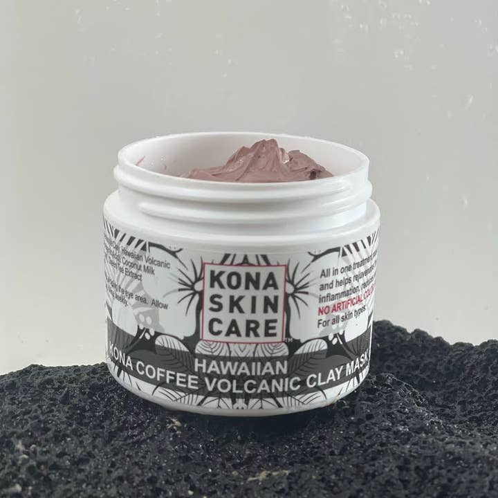 Kona Skin Care - Wholesale Skincare Face Mask - Kona Coffee Volcanic Clay Mask2