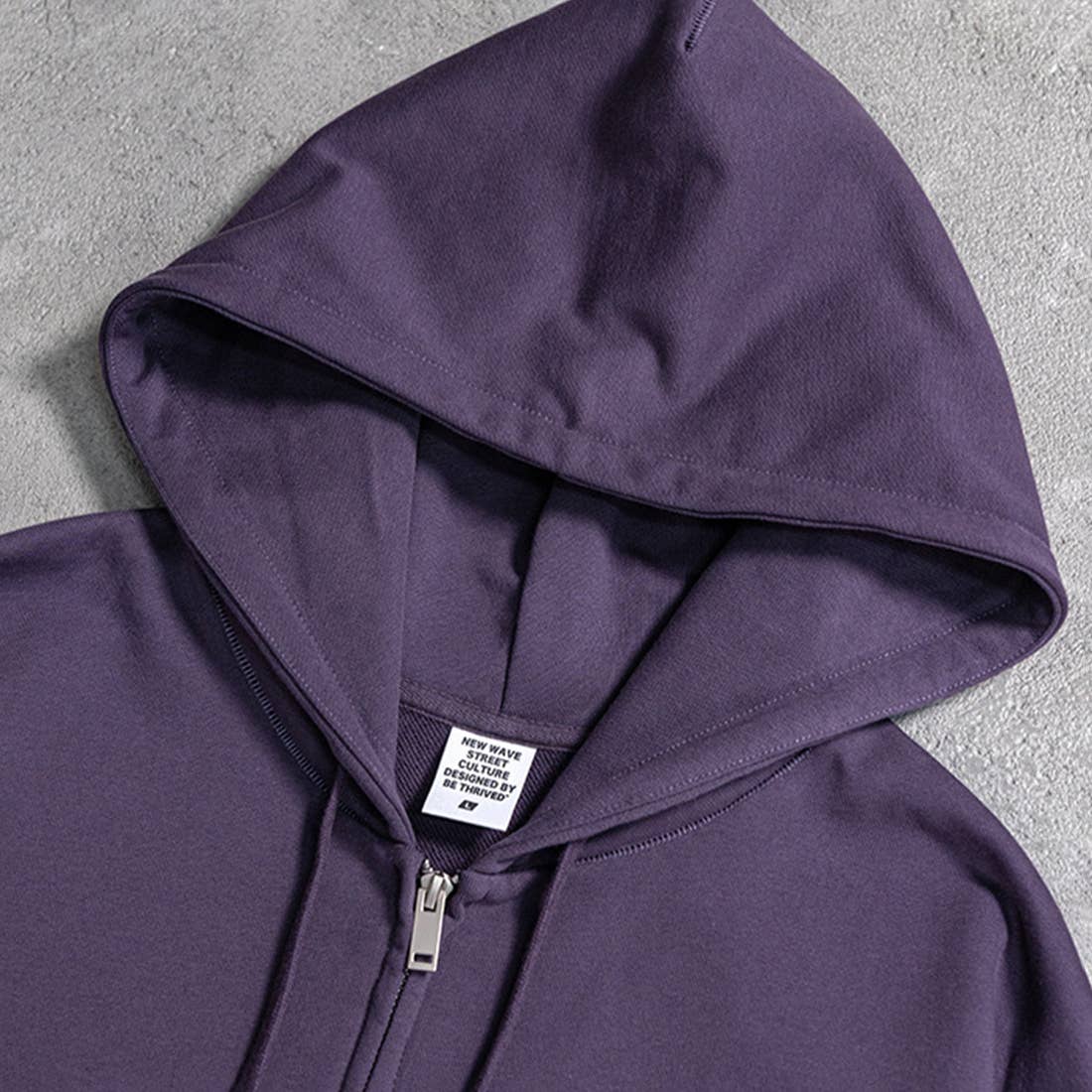 Sodalemon – wholesale Hoodie - Unisex – Överdimensionerad Terry Fleece Zip Hoodie Mysig Unisex Loungejacka6