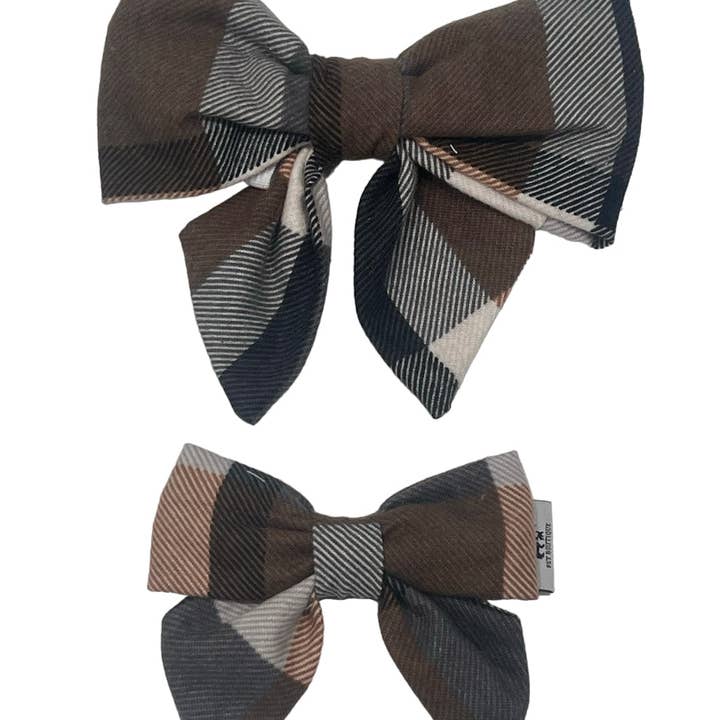 Flanelle Burberry Black Ladybow pour la vente par Harleybee Pet Boutique