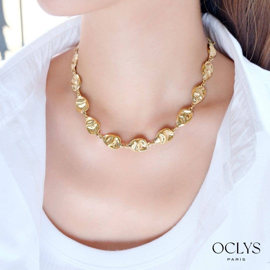 Oclys - Wholesale Link & Chain Necklace - Taly stainless steel oval chain necklace2