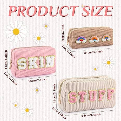 Crover - Wholesale Makeup/Cosmetic Bag - Corduroy Makeup Bag 2