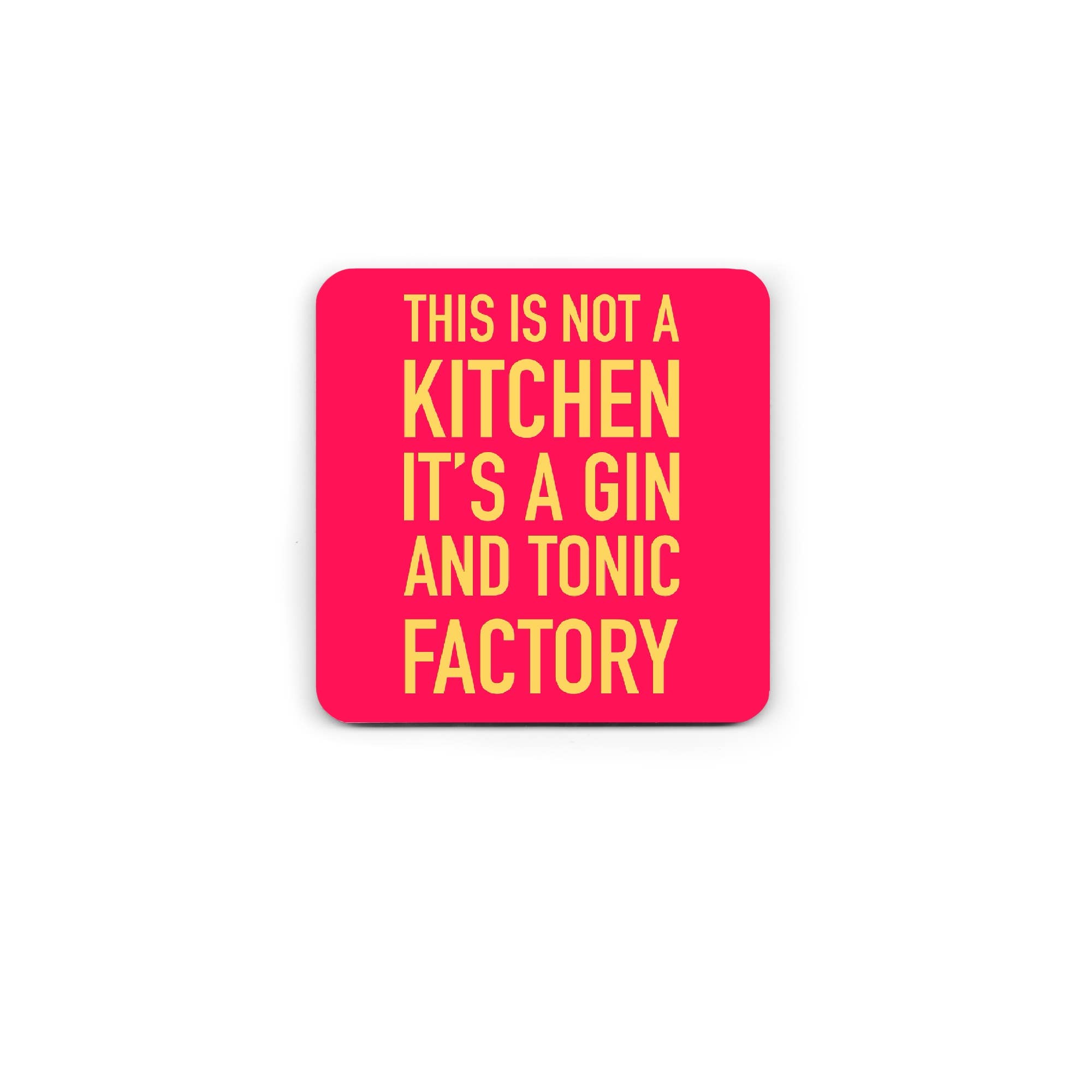 Pickled Prints - Wholesale Coasters - Funny Coaster - Gin and Tonic Factory Coaster - Kitchen