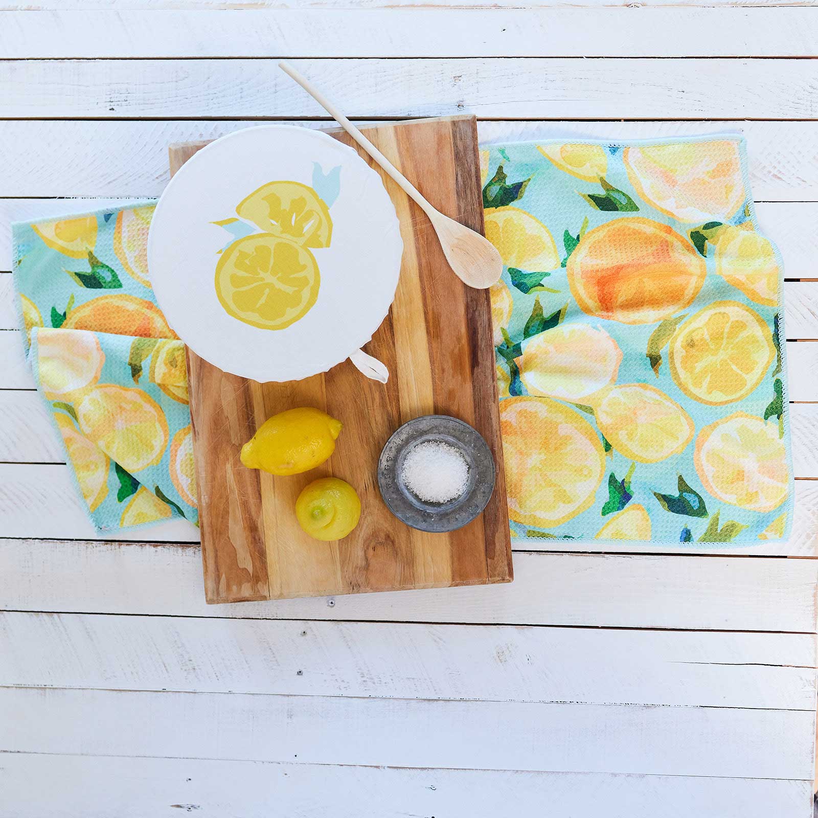rockflowerpaper - Wholesale Tea Towel - Lemon Slices Eco Kitchen Tea Towel6