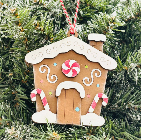Pheasant & Needham Home Decor & Crafts - Wholesale DIY Craft Kit - Build a Gingerbread House Ornament CHRISTMAS DIY CRAFT KIT1